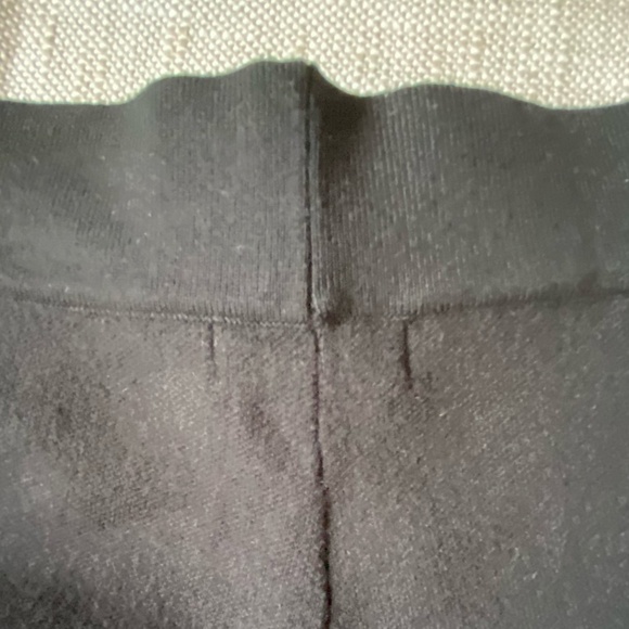 Rachel Zoe Black Sweater Knit Lounge Cropped  Pull-on Capris- Sz-M - Picture 7 of 14